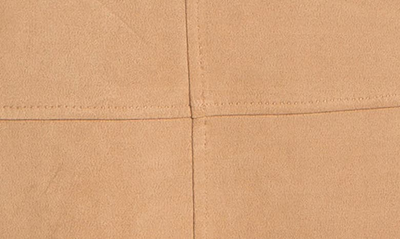 Maxstudio Faux Suede A-line Midi Skirt In Vicuna