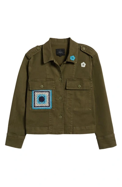 Shop Rails Tuli Organic Cotton Blend Military Jacket In Olive