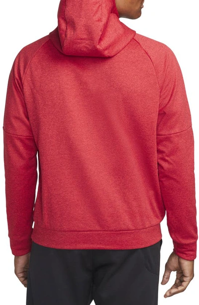 Shop Nike Therma-fit Pullover Hoodie In Team Red/ Red/ Black