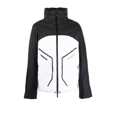 Shop Moncler White Barcena Hooded Jacket