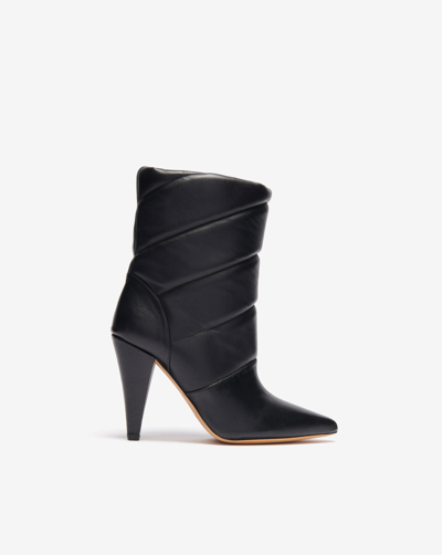 Shop Iro Motta Leather Ankle Boots In Black