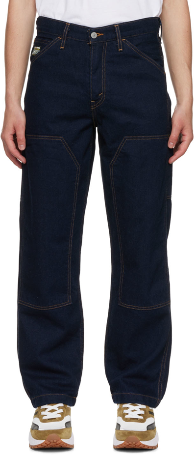 Shop Levi's Indigo Wide-leg Jeans In Z0880 Dark Indigo Ri