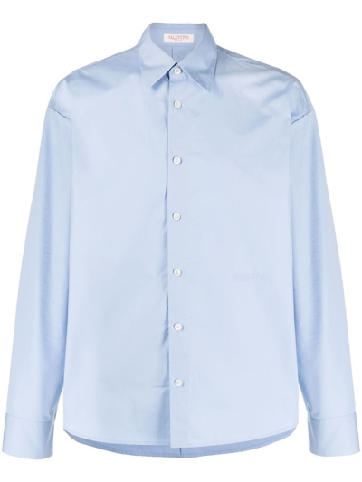 Shop Valentino Shirt In Blu