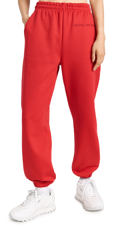 Shop Marc Jacobs The Sweatpants In True Red