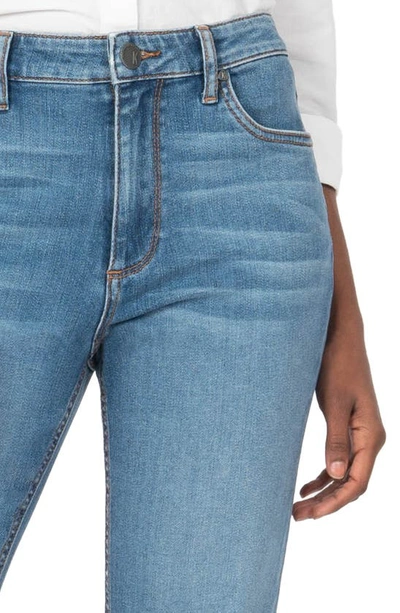 Kut From The Kloth Naomi Fab Ab High Waist Crop Slim Straight Leg Jeans In Moved
