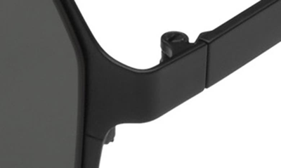 Shop Quay Backstage Pass 52mm Aviator Sunglasses In Black / Black Polarized