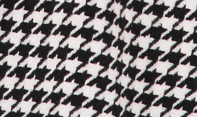 Cece Houndstooth Cape Jacket In Rich Black