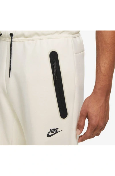 Shop Nike Tech Fleece Pants In Phantom/ Black