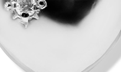 Shop Anzie Jac+jo Icon Heart Pendant Charm In Silver/ White Sapphire