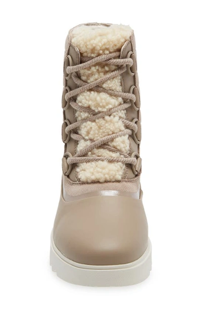 Shop Sorel Joan Of Arctic Next Lite Waterproof Wedge Snow Boot In Omega Taupe Fa