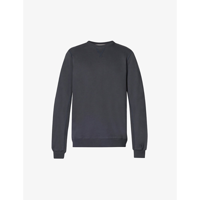 Shop Albam New Classic Regular-fit Cotton Sweatshirt In Charcoal