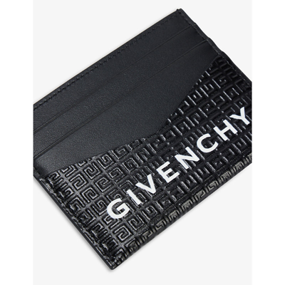 Shop Givenchy Men's Black G-essentials Leather Card Holder