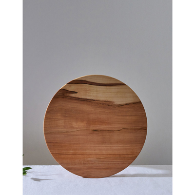 Shop Goldfinger Grained Limited-edition Upcycled-wood Cake Stand 38cm
