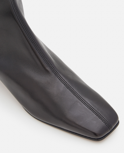 Shop By Far Edie Leather Boots In Black