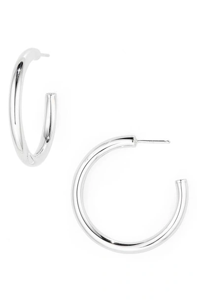 Shop Sophie Buhai Small Clara Hoop Earrings In Sterling Silver
