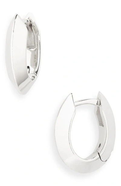 Shop Sophie Buhai Small Ada Hoop Earrings In Sterling Silver
