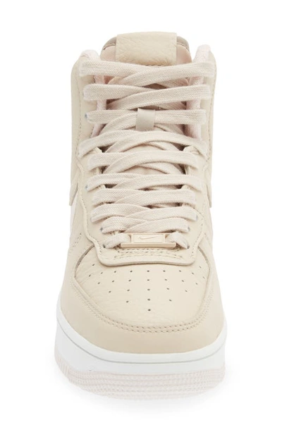 Shop Nike Air Force 1 High Sculpt Sneaker In Sanddrift/ Soft Pink/ White