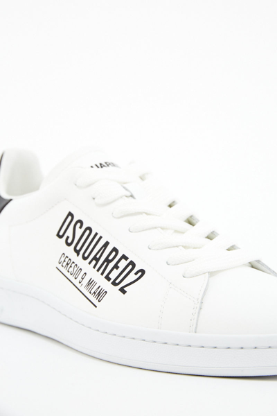 Shop Dsquared2 Men's Sneakers In Bianco