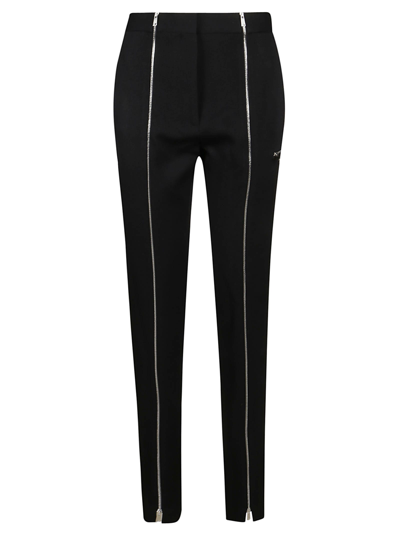 Shop Victoria Beckham Zip Detail Pant In Black
