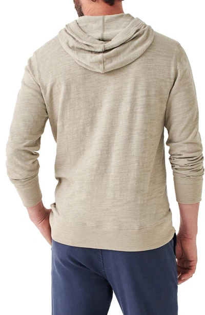 Faherty Slub Cotton Hoodie In Mountain Sand