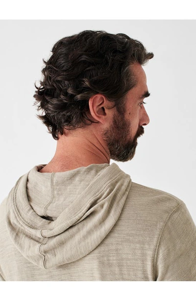 Faherty Slub Cotton Hoodie In Mountain Sand