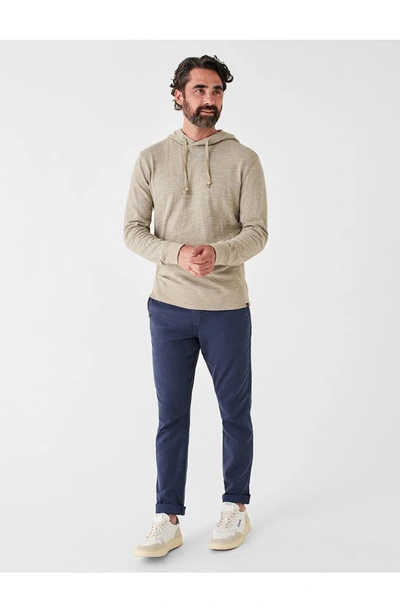 Faherty Slub Cotton Hoodie In Mountain Sand