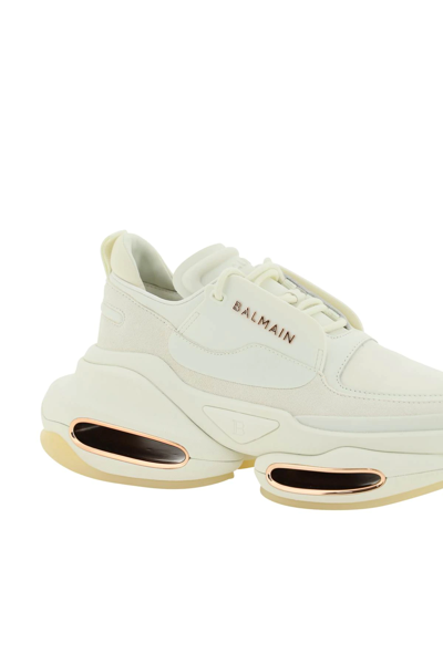 Shop Balmain B-bold Low Top Sneakers In White