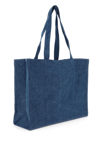Shop Apc Diane Denim Tote Bag In Blue,red