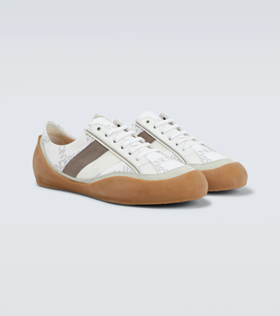 Shop Jw Anderson Bubble Canvas Sneakers In White