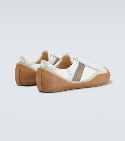 Shop Jw Anderson Bubble Canvas Sneakers In White