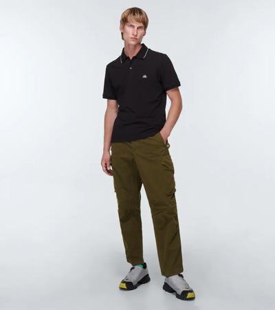 Shop C.p. Company Cotton Cargo Pants In Ivy Green
