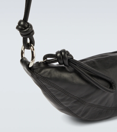Shop Dries Van Noten Leather Shoulder Bag In Black