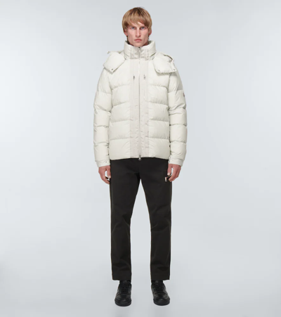 Shop Moncler Cotton Twill Straight Pants In Black