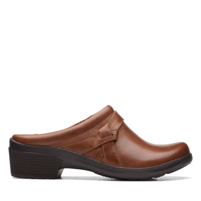 Clarks Women's Angie Mist Clogs Women's Shoes In Brown