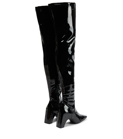Shop Coperni Pvc Over-the-knee Boots In Black Black