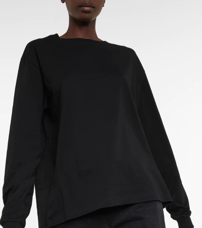 Shop The Row Ciles Cotton Jersey T-shirt In Black