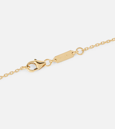 Suzanne Kalan 18kt Gold Necklace With Diamonds And Emeralds In Gold