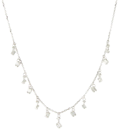 Shop Suzanne Kalan 18kt Gold Necklace With Diamonds In Silver