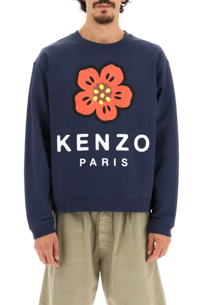 Shop Kenzo Boke Flower Sweatshirt In Blue
