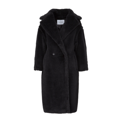 Shop Max Mara Teddy Bear Icon Coat In Black