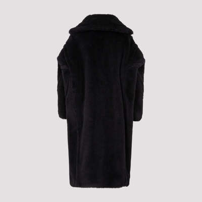 Shop Max Mara Teddy Bear Icon Coat In Black