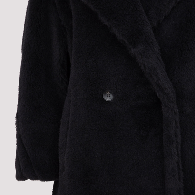 Shop Max Mara Teddy Bear Icon Coat In Black