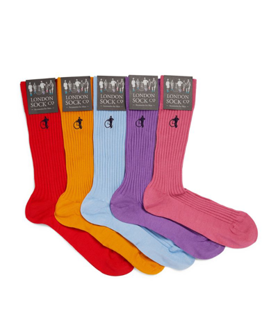 Shop London Sock Company Simply Sartorial Socks (pack Of 15) In Multi