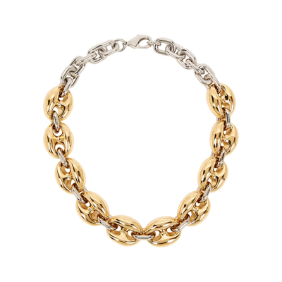 Shop Rabanne Eight Gold And Silver-tone Necklace