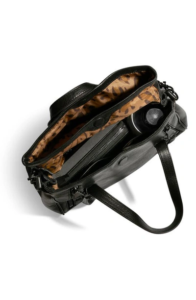 Aimee Kestenberg Bali Double Entry Leather Satchel In Black Vintage