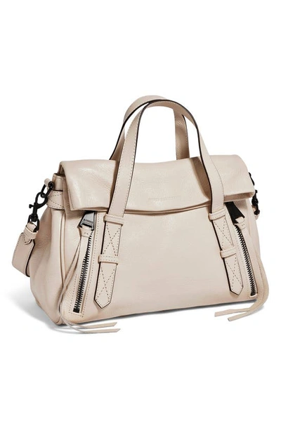 Aimee Kestenberg Bali Double Entry Leather Satchel In Sandy Vintage