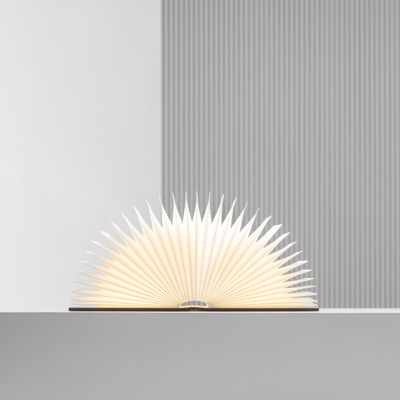 Lito Classic Book Lamp In Walnut In Brown
