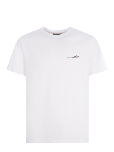 Shop Apc T-shirt A.p.c. In Bianco