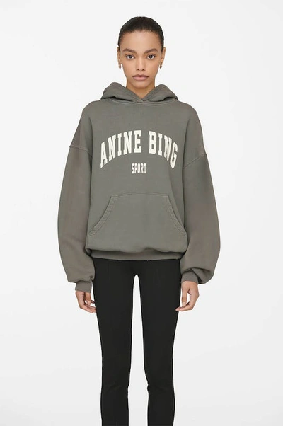 Shop Anine Bing Harvey Sweatshirt In Green