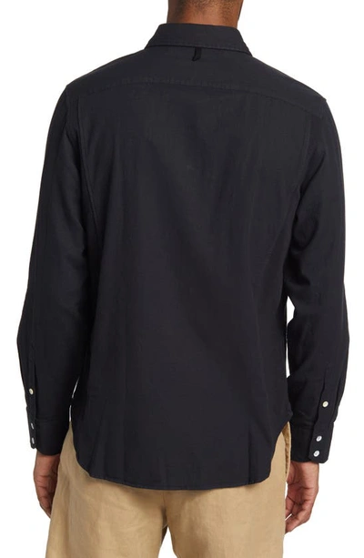 Shop Rag & Bone Icons Pursuit 365 Slim Fit Button-up Shirt In Jet Black